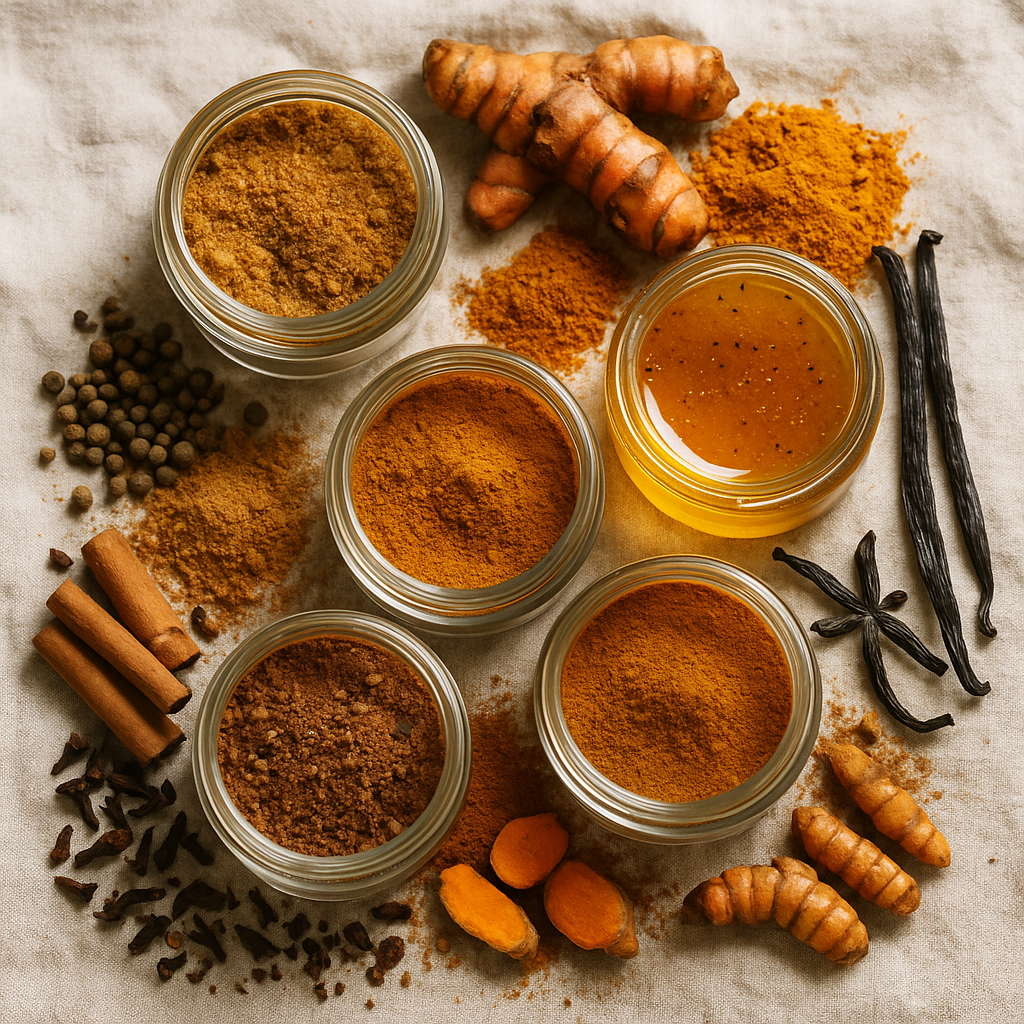 Specerijen-blends-en-Vanille-honing-Melaya-cacao